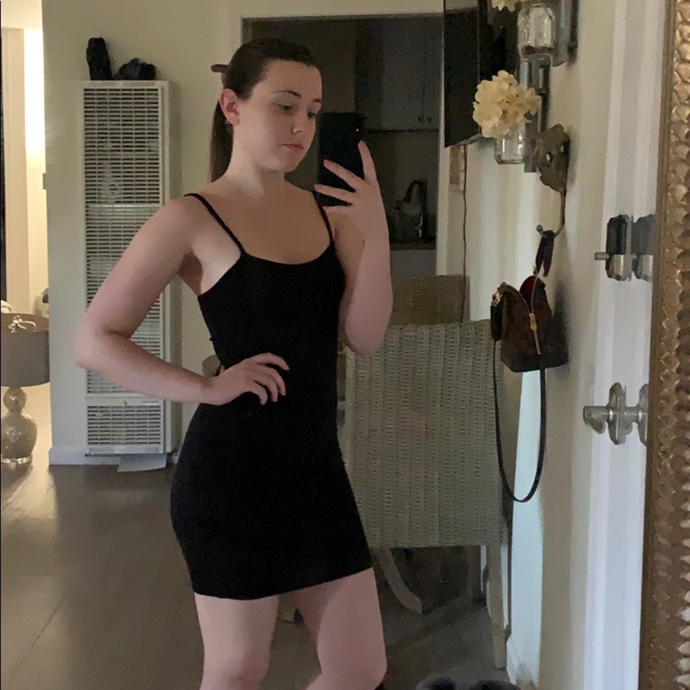 Pretty Little Thing mini black dress NWOT